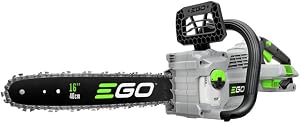 EGO POWER+ Chain Saw, 16” Battery Powered Chainsaw, Electric Cordless, Battery and Charger