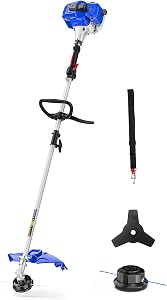 WILD BADGER POWER 26cc Weed Wacker Gas Powered, 3 in 1 String Trimmer/Edger 17'' with 10''