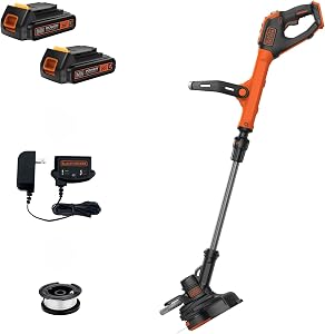 BLACK+DECKER 20V MAX Cordless String Trimmer and Edger, 12 Inch Weed Eater, 2-Speed Contro