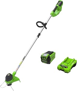 Greenworks 40V 12 Inch Cordless String Trimmer with 2Ah Battery & Charger, Dual Auto F