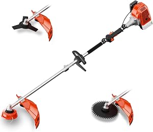 62cc Gas Powered Weed Eater String Trimmer, 3 in 1 Gas Weed Wacker, Powerful 2 Stroke Yard