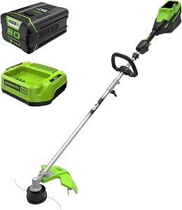 Greenworks 80V 16" Brushless Attachment Capable Cordless String Trimmer, Variable Spe