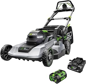 EGO POWER+ Electric Lawn Mower, Self-Propelled Cordless, Includes 56V 6.0Ah Battery And 32