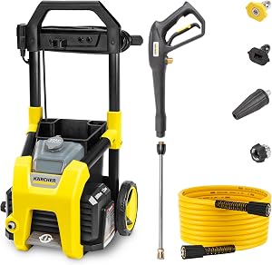 Kärcher Electric Pressure Washer K1800PS, CETA Certified, 3 Spray Nozzles, Detergent Tank,