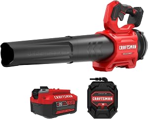 CRAFTSMAN Leaf Blower Cordless with Battery and Charger V20 RP, Up to 110 MPH Power, Handh