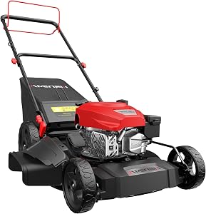 AMERISUN Gas Lawn Mower, 170cc OHV Engine with Forced Air Cooling, 21" Steel Deck, 3-