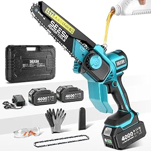 SEESII Flagship 8-Inch Cordless Mini Chainsaw, 2026 Upgraded Brushless Motor, Electric Cha