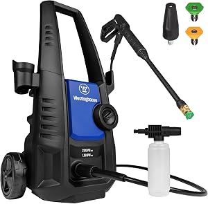 Westinghouse ePX3050 Electric Pressure Washer, 2100 Max PSI 1.76 Max GPM with Foam Cannon 
